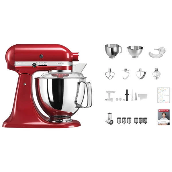 KitchenAid KSM 200 David Geisser Set Rouge - Robot De Cuisine 1 KitchenAid KSM 200 David Geisser Set Rouge - Robot De Cuisine