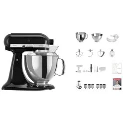 KitchenAid Shop 7 KitchenAid KSM 200 David Geisser Set Noir - Robot De Cuisine