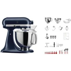 KitchenAid Swiss Anniversary Set KSM200 Bleu Foncé - Robot De Cuisine