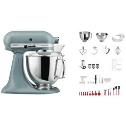 KitchenAid Swiss Anniversary Set KSM200 Gris-bleu - Robot De Cuisine