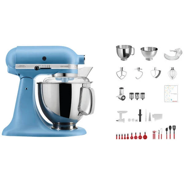 KitchenAid Swiss Anniversary Set KSM200 Bleu Velours - Robot De Cuisine 1 KitchenAid Swiss Anniversary Set KSM200 Bleu Velours - Robot De Cuisine
