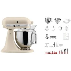 KitchenAid Swiss Anniversary Set KSM200 Fresh Linen - Robot De Cuisine