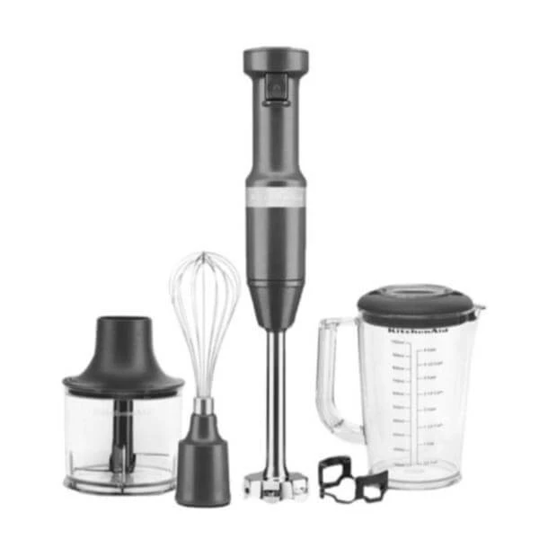 KitchenAid 5KHBV83 Chrom Mat Avec Accessoires - Mixeur 1 KitchenAid 5KHBV83 Chrom Mat Avec Accessoires - Mixeur