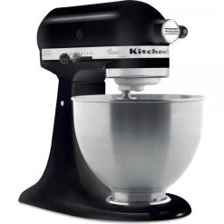 KitchenAid Robot Pâtissier 4,3L - Classic 5K45SS - Noir Réglisse + Accessoire R...