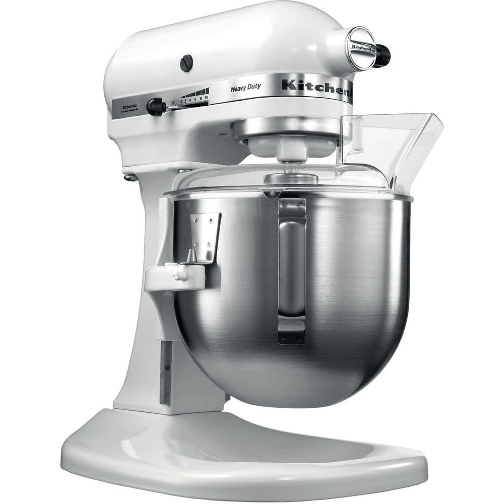 KitchenAid Robot Multifonction De 4,8L Avec Bol Relevable 315W Blanc Argent 1 KitchenAid Robot Multifonction De 4,8L Avec Bol Relevable 315W Blanc Argent