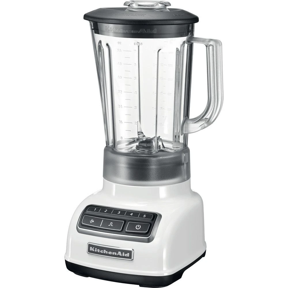 KitchenAid Blender Mixeur électrique De 1,75L Avec 5 Vitesses 550W Blanc Gris 1 KitchenAid Blender Mixeur électrique De 1,75L Avec 5 Vitesses 550W Blanc Gris