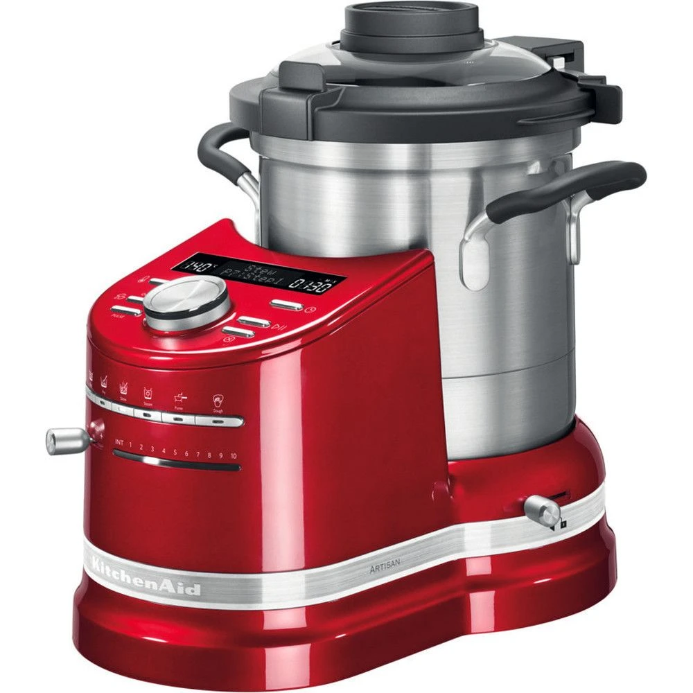 KitchenAid Robot Cuiseur Tout En Un De 4,5L 1500W Rouge Empire Argent 1 KitchenAid Robot Cuiseur Tout En Un De 4,5L 1500W Rouge Empire Argent
