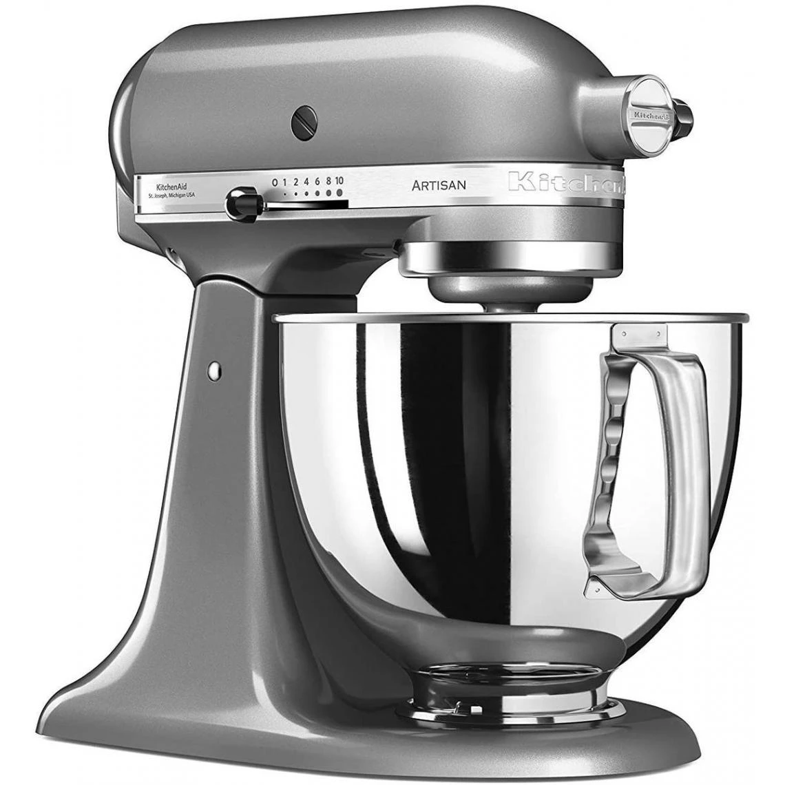 KitchenAid Artisan Robot Pâtissier 4.8 Litres - Argent + Livre De Recette 3 KitchenAid Artisan Robot Pâtissier 4.8 Litres - Argent + Livre De Recette – Image 3