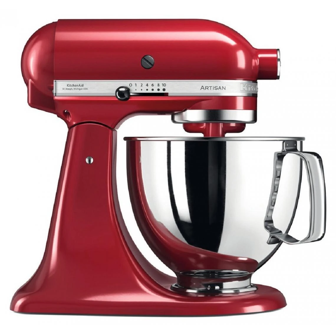 KitchenAid Artisan Robot Pâtissier 4.8 Litres 5KSM125 - Rouge Empire + Livre De ... 2 KitchenAid Artisan Robot Pâtissier 4.8 Litres 5KSM125 - Rouge Empire + Livre De ... – Image 2