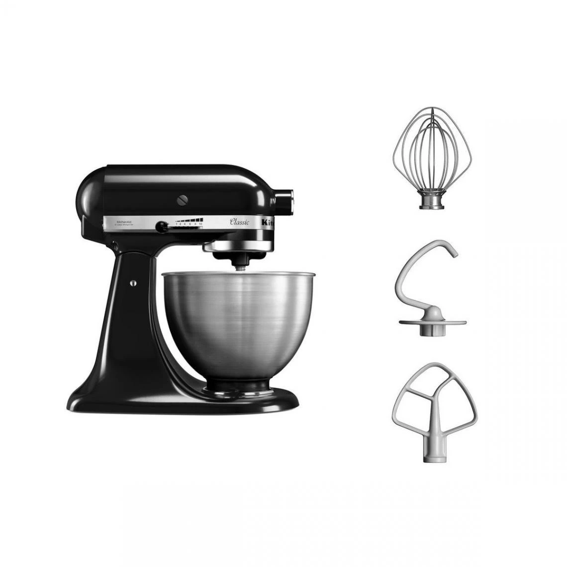 KitchenAid Classic 5K45SSEOB Robot Pâtissier - Noir 3 KitchenAid Classic 5K45SSEOB Robot Pâtissier - Noir – Image 3
