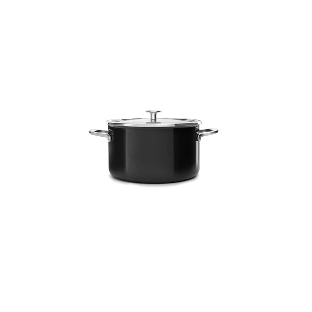 Faitout Émaillé 20cm Noir Onyx KitchenAid 1 Faitout Émaillé 20cm Noir Onyx KitchenAid