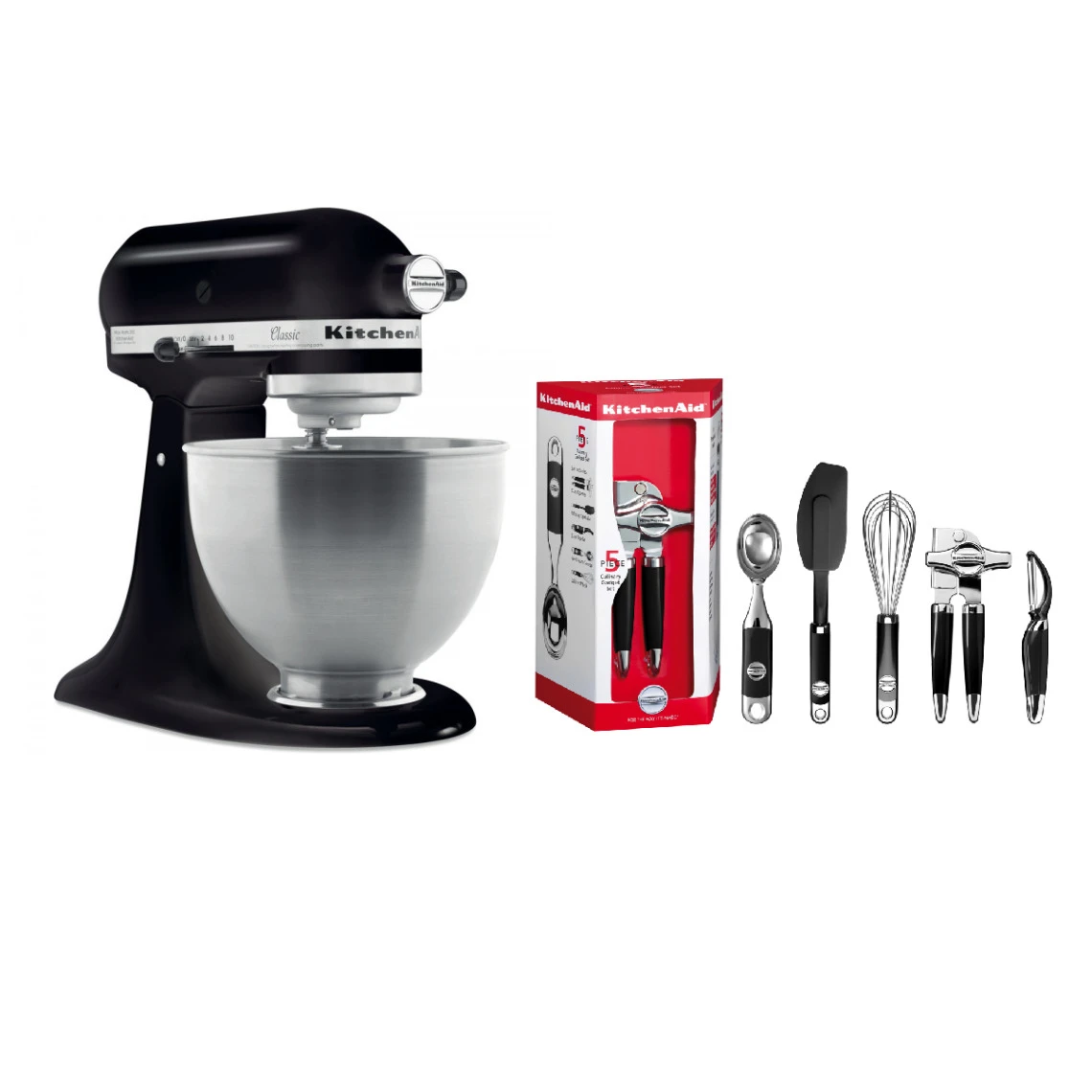 KitchenAid Robot Pâtissier 4,3L - Classic 5K45SS - Noir Réglisse + Accessoire R... 3 KitchenAid Robot Pâtissier 4,3L - Classic 5K45SS - Noir Réglisse + Accessoire R... – Image 3