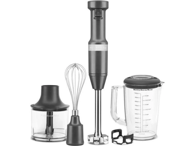 KitchenAid 5KHBV83EDG - Mixeur à Main - 180 Watt - Anthracite 1 KitchenAid 5KHBV83EDG - Mixeur à Main - 180 Watt - Anthracite