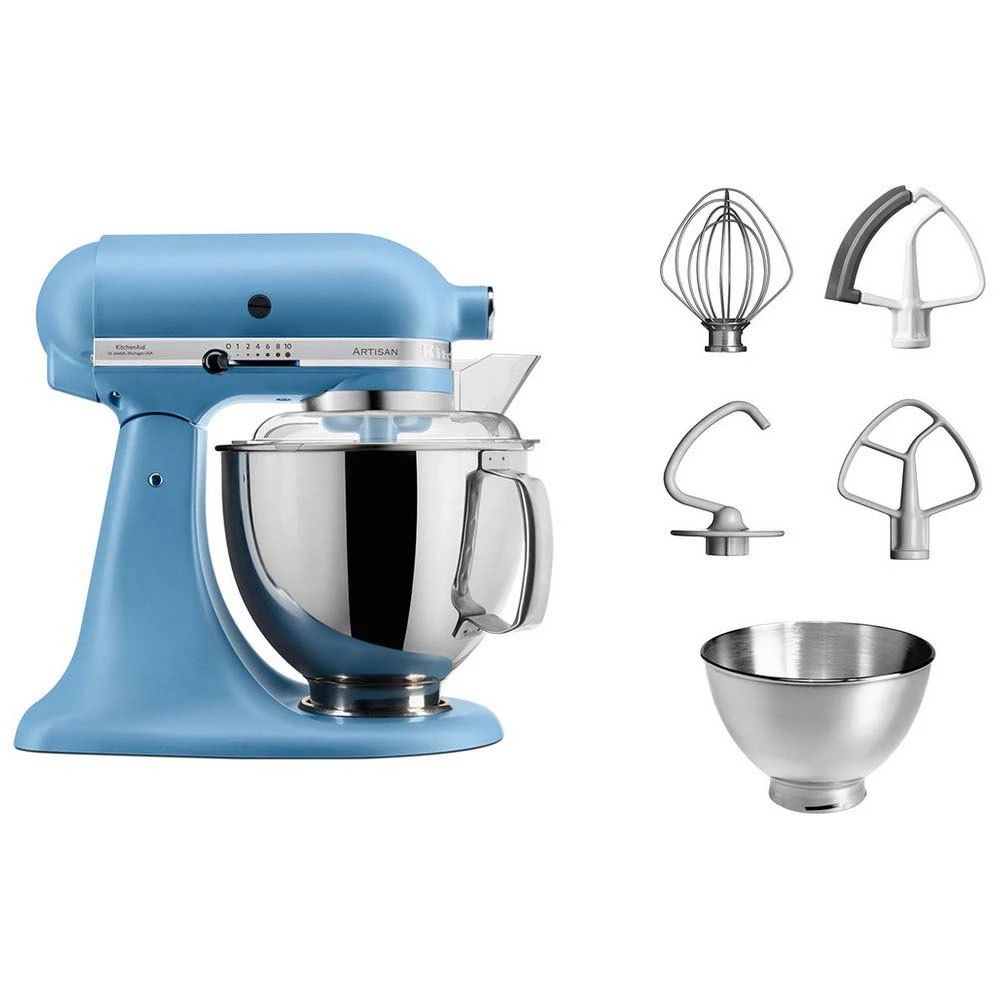 KitchenAid Robot Culinaire Artisan 4,8 L Vintage Bleu 1 KitchenAid Robot Culinaire Artisan 4,8 L Vintage Bleu