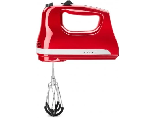 Batteur à Main électrique 6 Vitesses 60 W Rouge Empire 5KHM6118EER Kitchenaid 1 Batteur à Main électrique 6 Vitesses 60 W Rouge Empire 5KHM6118EER Kitchenaid