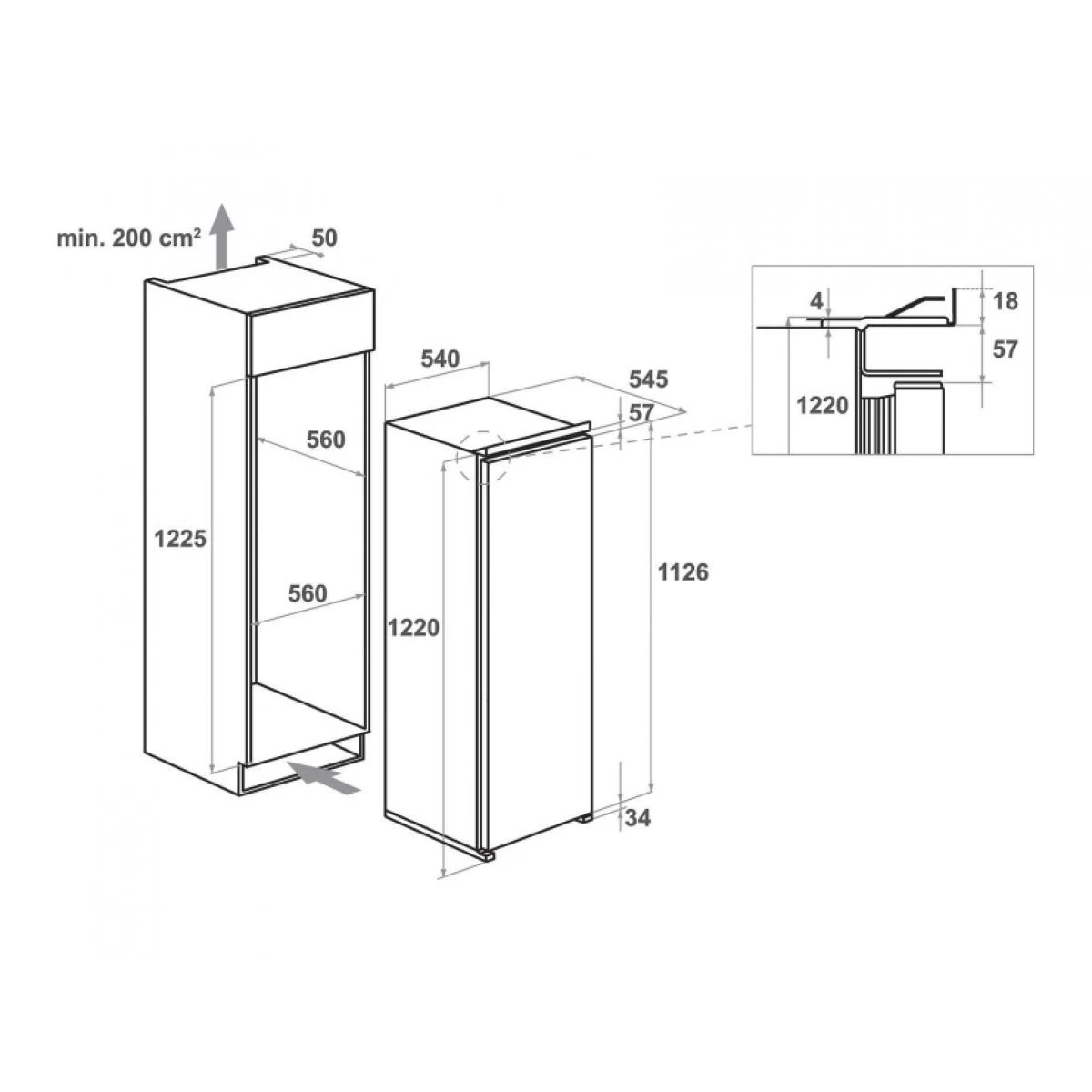 KitchenAid KCBNR 12600 Fridge 2 KitchenAid KCBNR 12600 Fridge – Image 2