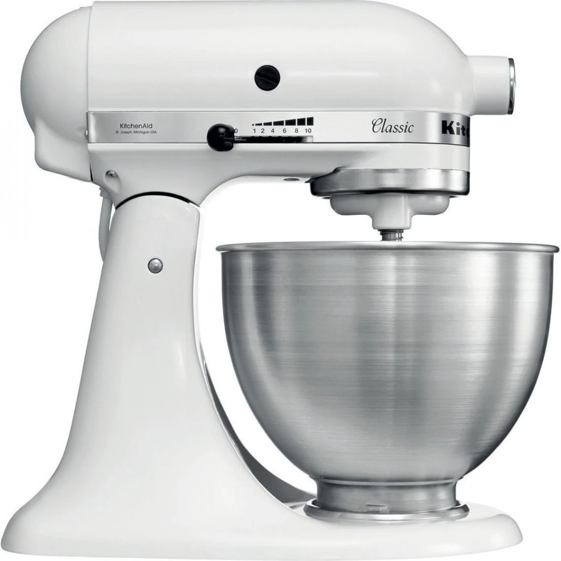 KitchenAid Robot Pâtissier à Tête Inclinable 4.3 Litres - Blanc + Hachoir Kitc... 2 KitchenAid Robot Pâtissier à Tête Inclinable 4.3 Litres - Blanc + Hachoir Kitc... – Image 2