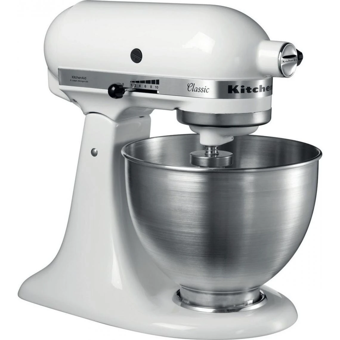 KitchenAid Robot Pâtissier à Tête Inclinable 4.3 Litres - Blanc 2 KitchenAid Robot Pâtissier à Tête Inclinable 4.3 Litres - Blanc – Image 2