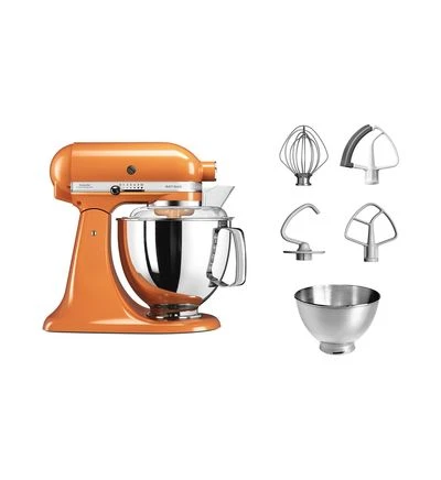 Robot Pâtissier Multifonction KitchenAid Artisan 5KSM175PSEHY 300 W 4,8L Orange 1 Robot Pâtissier Multifonction KitchenAid Artisan 5KSM175PSEHY 300 W 4,8L Orange