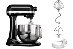 KITCHENAID Robot Artisan 6.9 L Bol Inox Noir Onyx - 5KSM7580XEOB