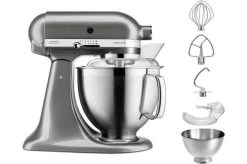 Robot Pâtissier KITCHENAID 5KSM185PSEMS Artisan Gris étain