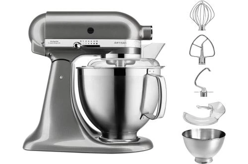 Robot Pâtissier KITCHENAID 5KSM185PSEMS Artisan Gris étain 1 Robot Pâtissier KITCHENAID 5KSM185PSEMS Artisan Gris étain