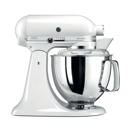 Robot Pâtissier KitchenAid® Artisan 4,8 L 300 Watt Blanc 5KSM175PSEWH 1 Robot Pâtissier KitchenAid® Artisan 4,8 L 300 Watt Blanc 5KSM175PSEWH