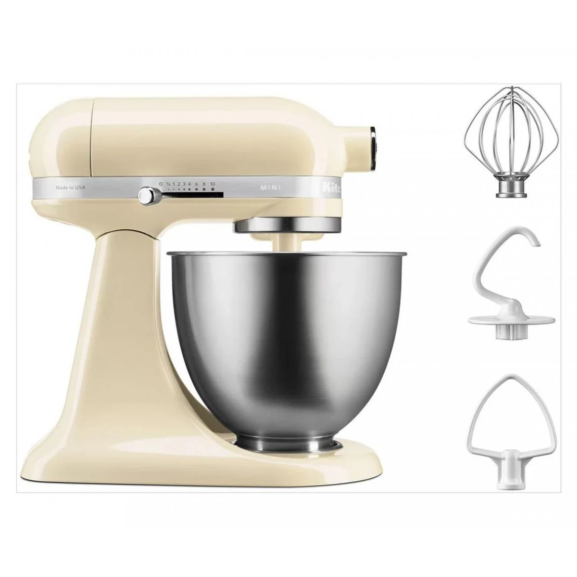 KitchenAid Robot Pâtissier Mini 3,3L - Crème 3 KitchenAid Robot Pâtissier Mini 3,3L - Crème – Image 3