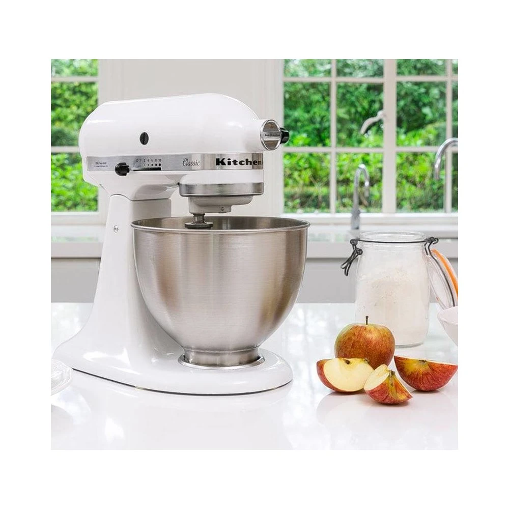 KitchenAid Robot Multifonction De 4,3L 275W Blanc Argent 1 KitchenAid Robot Multifonction De 4,3L 275W Blanc Argent