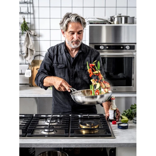 Wok Inox 28cm KitchenAid 3 Wok Inox 28cm KitchenAid – Image 3